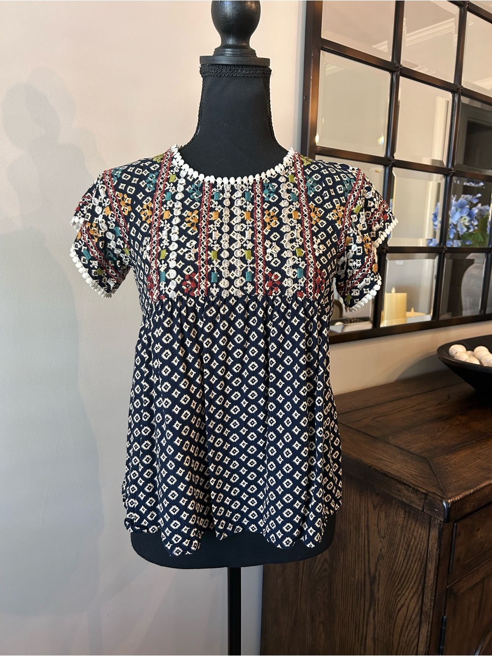THML Womens bohemian inspired top